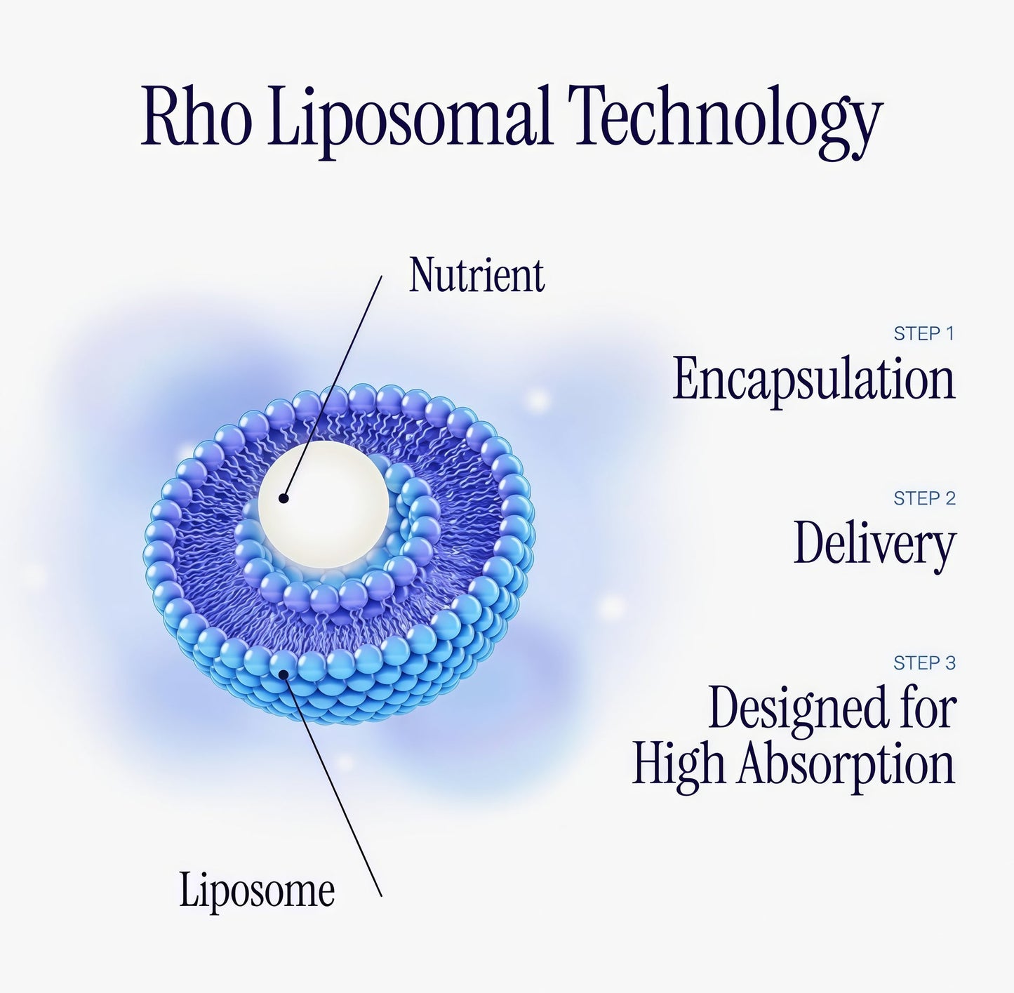 Rho Nutrition Liposomal Glutathione - Ultra High Absorption Liquid Glutathione Supplement - Supports Natural Detoxification, Immune System, Skin Health, Mental Clarity & Overall Well-Being