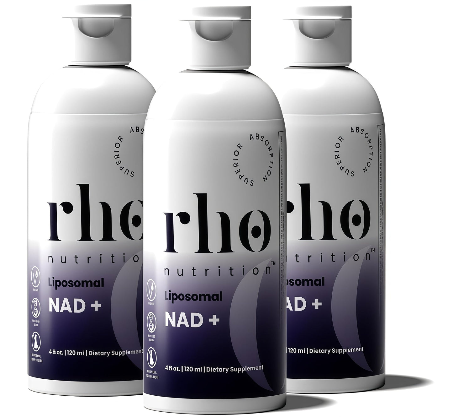 Rho Nutrition Liposomal NAD+ – Liquid Supplement Designed to Help Support Absorption – Active Form of NAD+ Helps Support Normal Cellular Health, Healthy Aging, Energy Metabolism and Overall Vitality