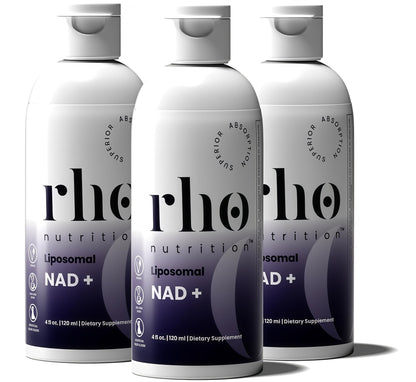 Rho Nutrition Liposomal NAD+ – Liquid Supplement Designed to Help Support Absorption – Active Form of NAD+ Helps Support Normal Cellular Health, Healthy Aging, Energy Metabolism and Overall Vitality